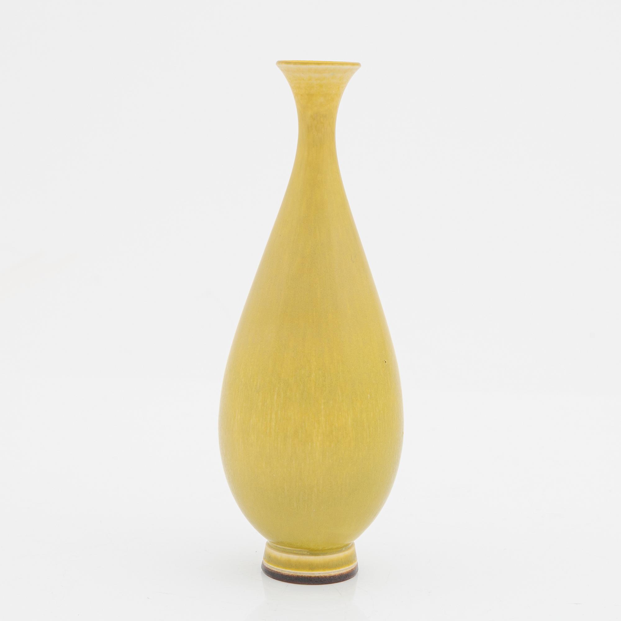 Berndt Friberg, a stoneware vase, Gustavsberg studio, Sweden 1957.