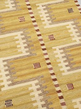 Marianne Richter, A CARPET. "Gula havet". Flatweave. 159 x 86,5 cm. Signed AB MMF MR.