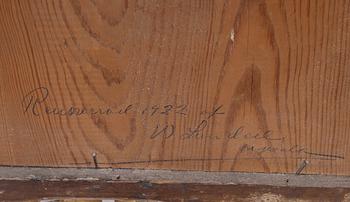 A Swedish giltwood rococo mirror, Stockholm, ltaer part 18th century.