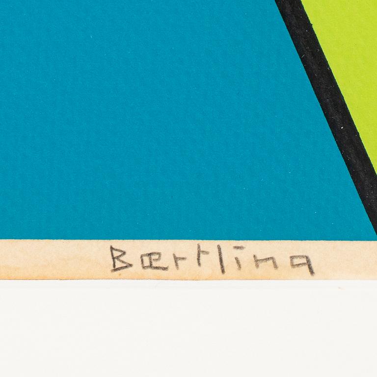 Olle Baertling, silkscreen in colours, signed 116/135.