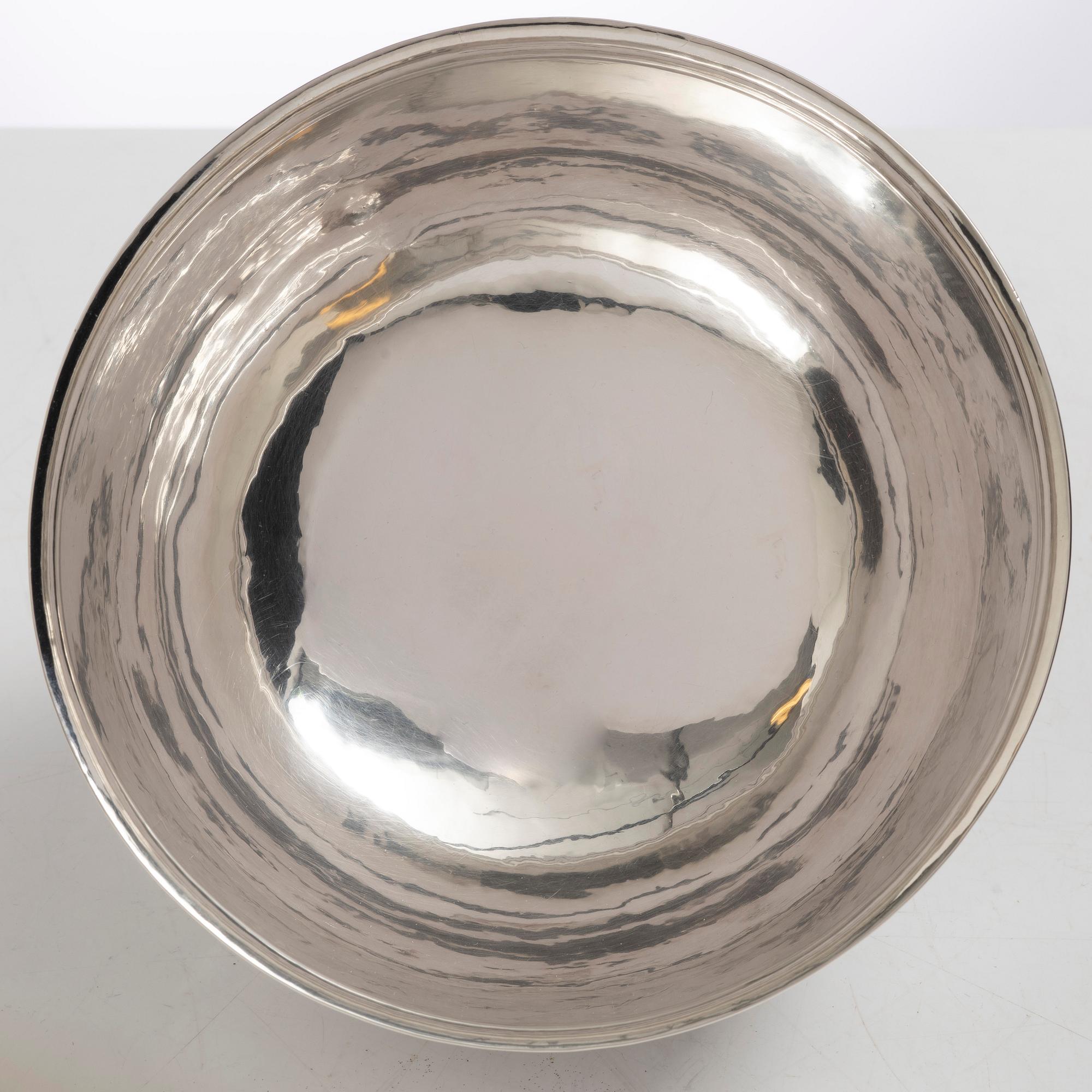 Sigurd Persson, skål, sterling silver, Stockholm 1968.