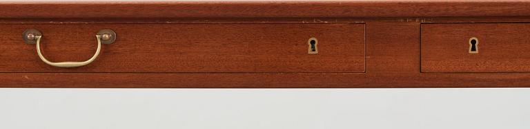 An Ole Wanscher mahogany desk, A. J. Iversen, Denmark 1960's.