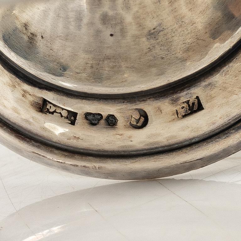 Silver, 5 pieces, Sweden 19th-20th century.