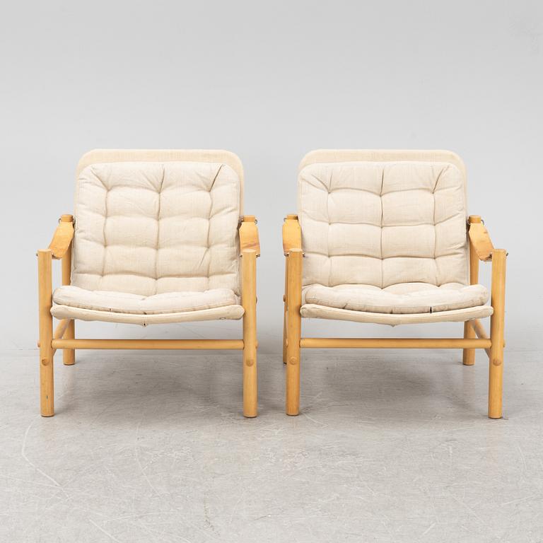 Bror Boje, fåtöljer, ett par, "Junker", Dux.