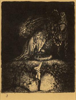 JOHN BAUER, litografier, 1915,  10 st.