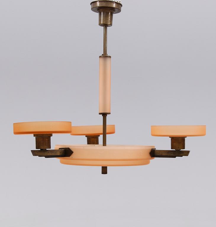 TAKLAMPA, 1900-talets första hälft, höjd ca 63 cm.