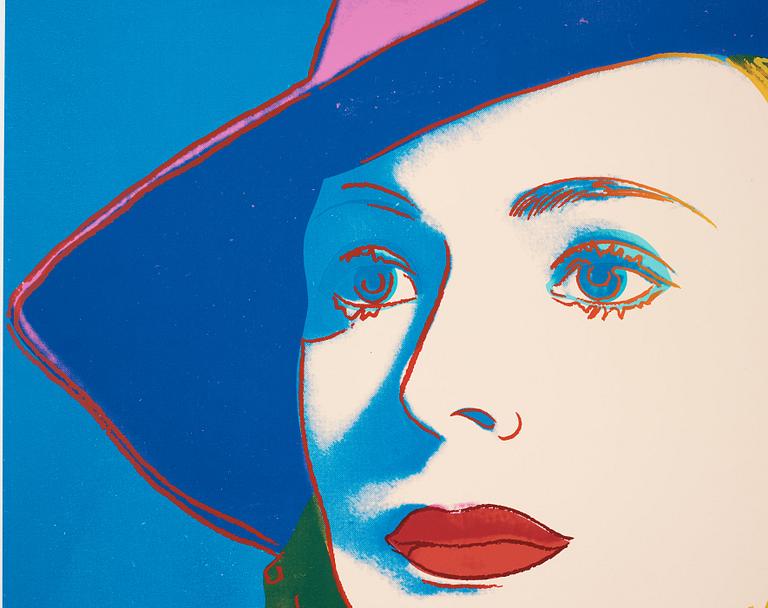 Andy Warhol, "Three portraits of Ingrid Bergman by Andy Warhol".