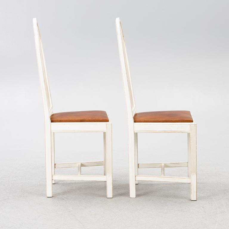 Architect Bureau Bäcklins, a pair of chairs, early 20th Century.