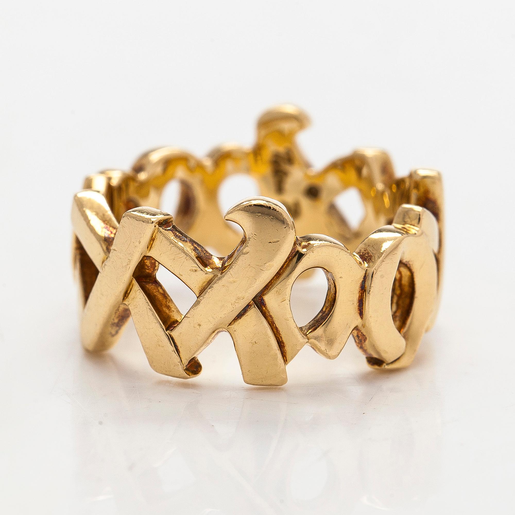 Tiffany & Co, Paloma Picasso, ring, 'XO', in 18K gold.
