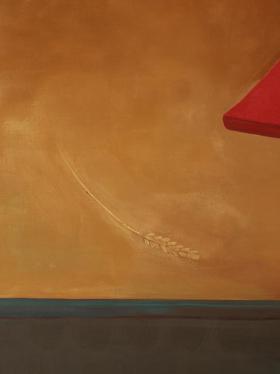 Eva Wolgers, oil on canvas, signed, dated -91.