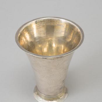 A SWEDISH SILVER BÄGARE by Olof Sedin, Gävle 1803.
