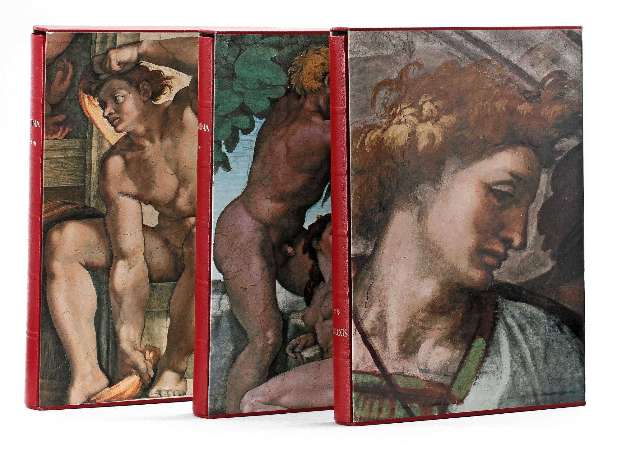 BÖCKER, 3 band, Der neue Michelangelo : Wiedergeburt der wahren Farben in der Sixtinischen Kapelle. Frederick Hartt.