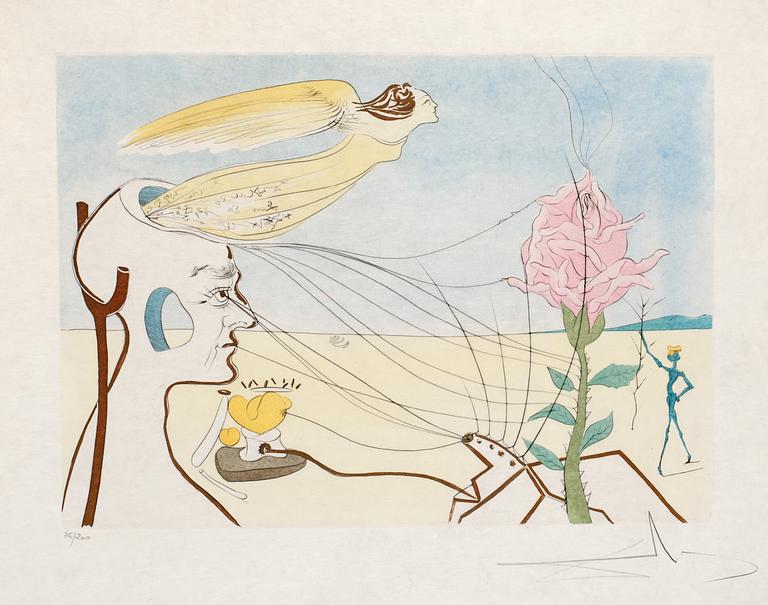 Salvador Dalí, "La Rose (Dream)".
