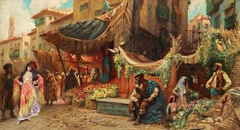 777. George Clairin, "Marché Espagnol".