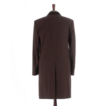 PARK HOUSE, a brown wool and cashmere coat / covert coat, size 46.