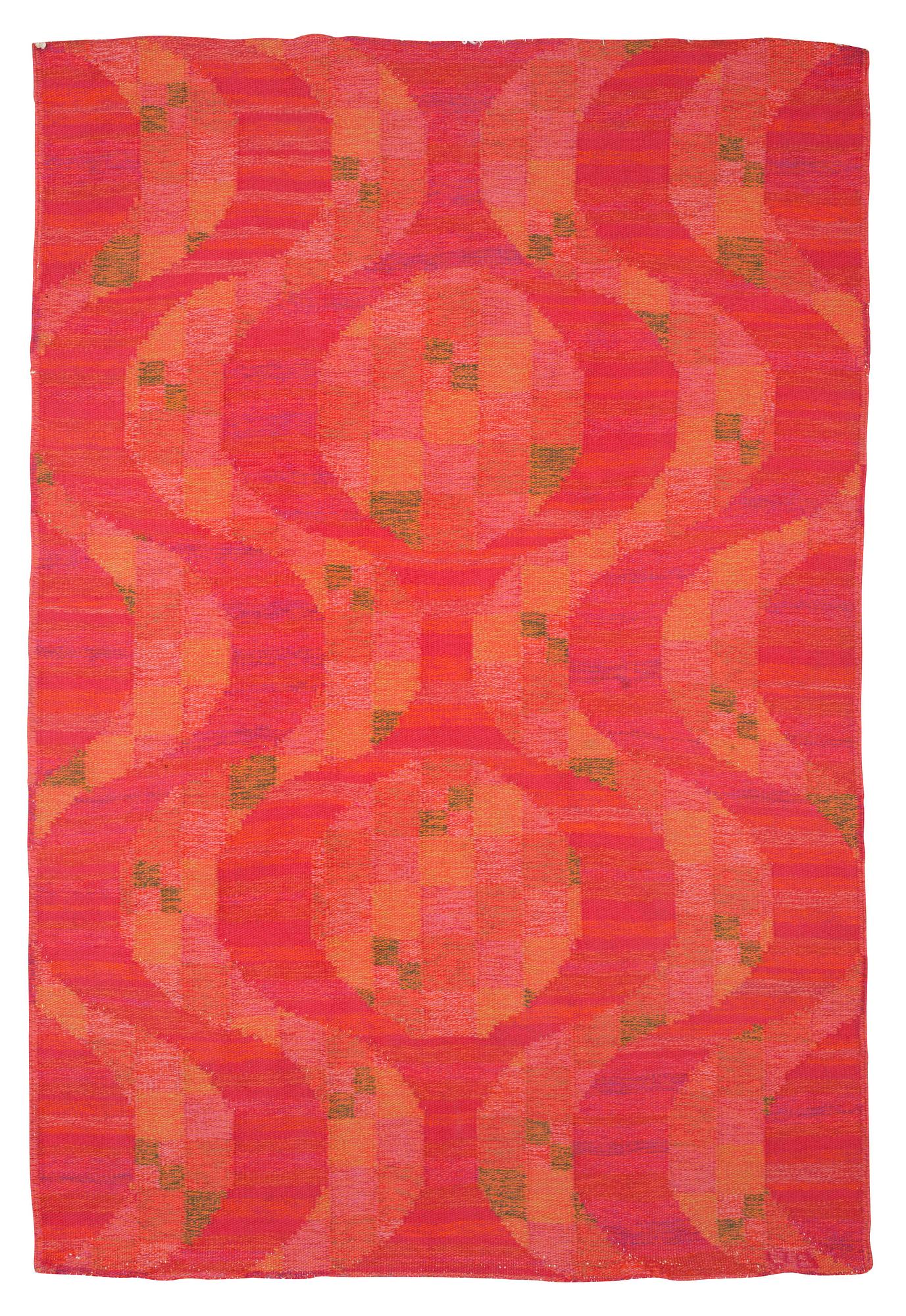 MATTA. Flat weave. 242 x 162 cm. Signed VB (?).