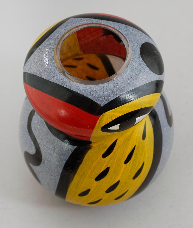 VAS, glas, Ulrica Hydman-Vallien, signerad, Kosta Boda.