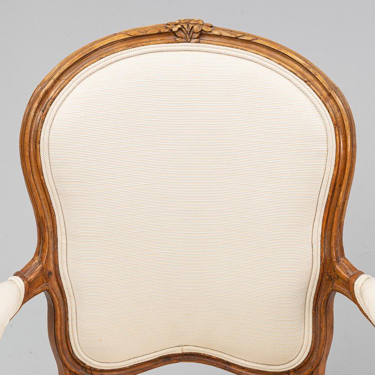 A Louis XV armchair by Claud II Sené, master in Paris 1769-1783.