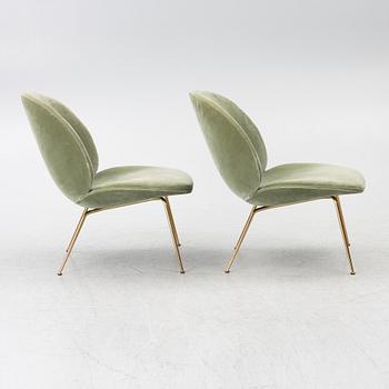 GamFratesi, a pair of 'Beetle Lounge Chairs', Gubi, Denmark.