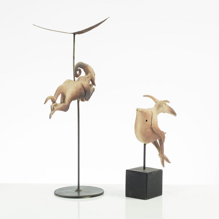 Bernt Törner, two stoneware sculptures.