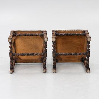 Chairs, a pair, Baroque style, circa 1900.