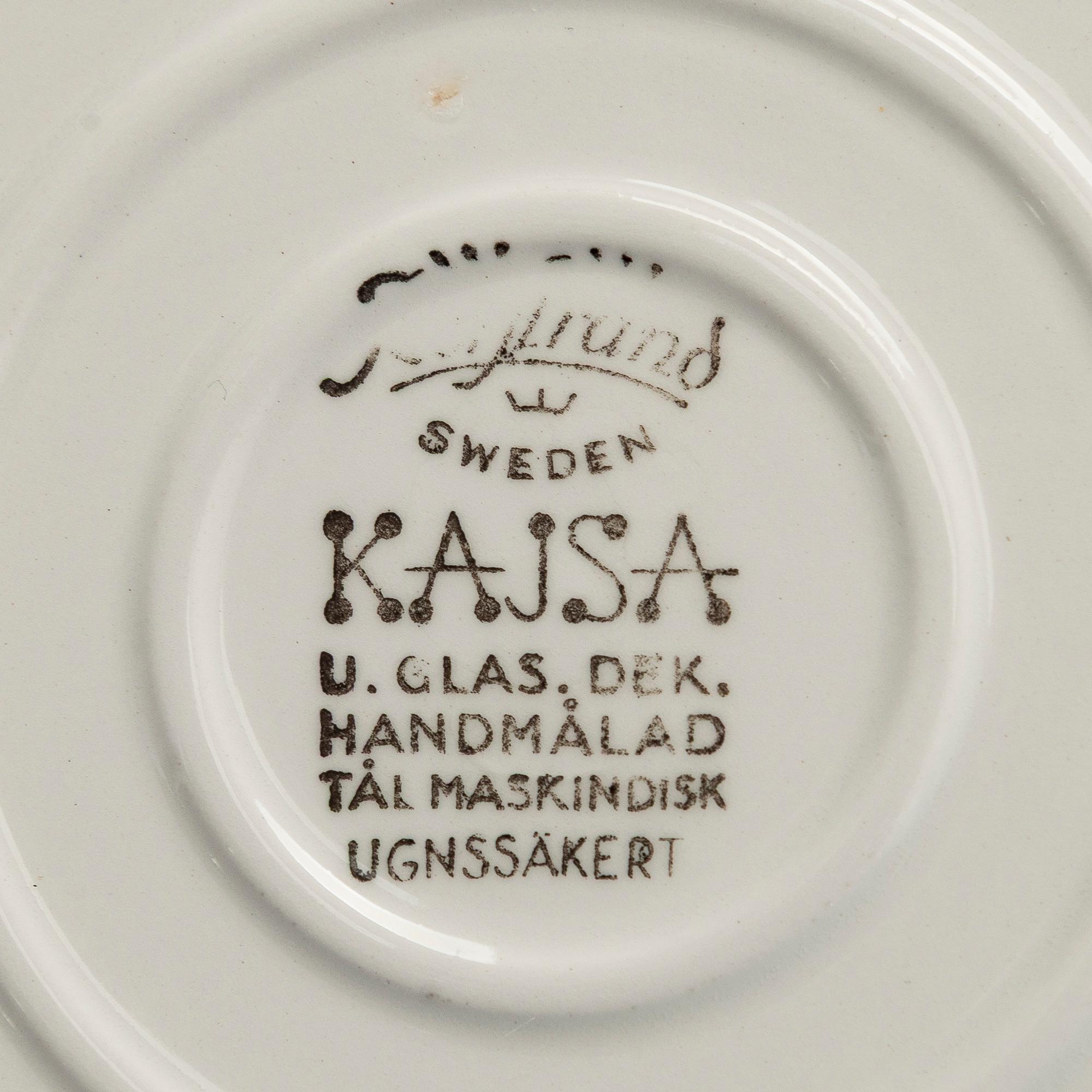 Marianne Westman, a 9-piece 'Kajsa' tableware set for Rörstrand.
