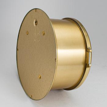A brass wall clock, Schatz, Royal Mariner, second half of the 20th century.