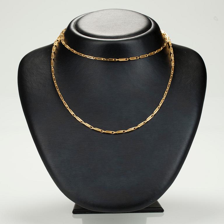 HALSSMYCKE, 14K guld, kontrollstämplar N. Westerback. Vikt 21,9 g.