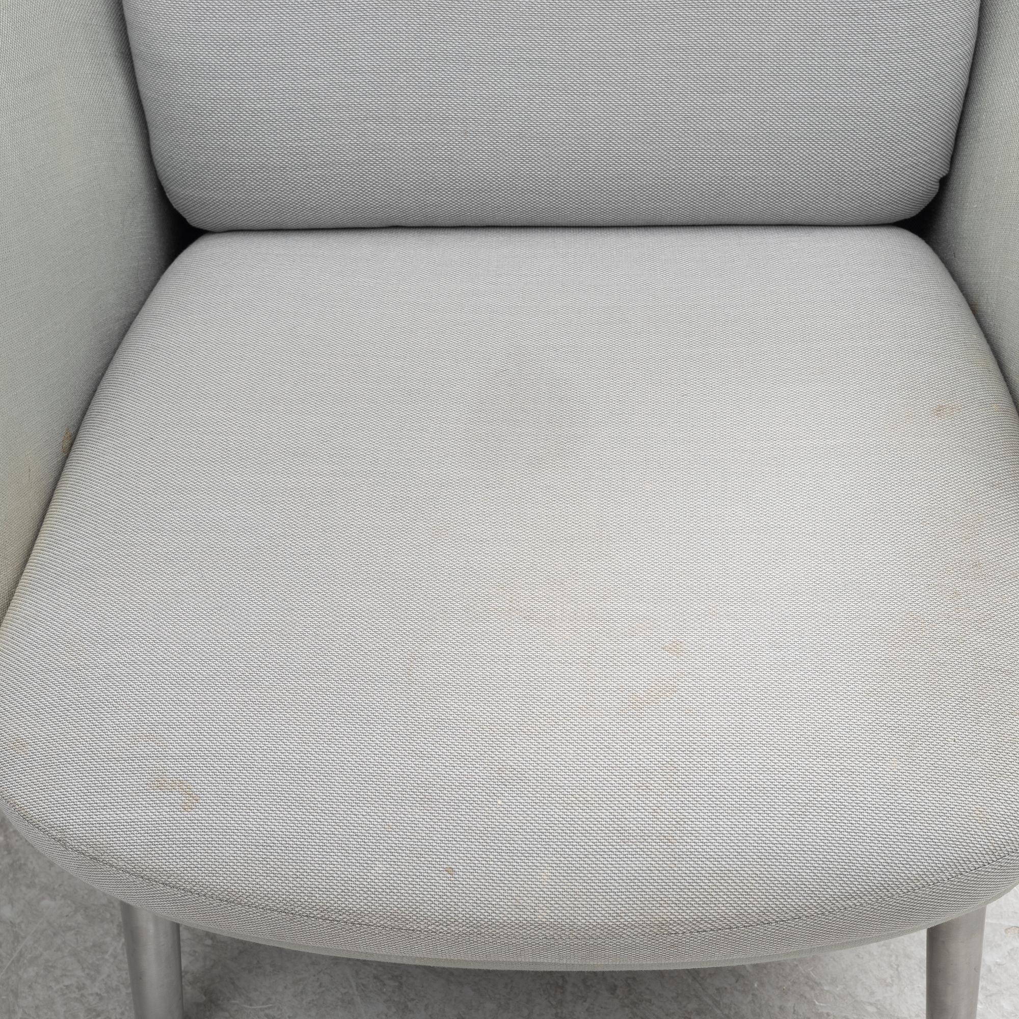 Jaime Hayon, a pair of 'Ro' lounge chairs with footstools, Fritz Hansen.