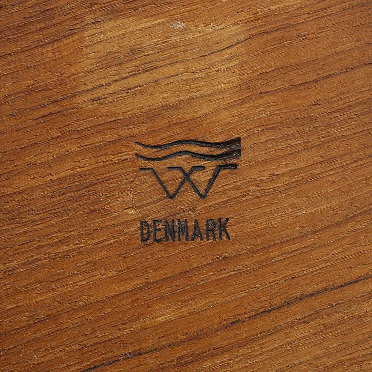 PARTI SERVERINGSDELAR, teak, 9 delar, Danmark och Sverige, 1900-talets andra hälft.