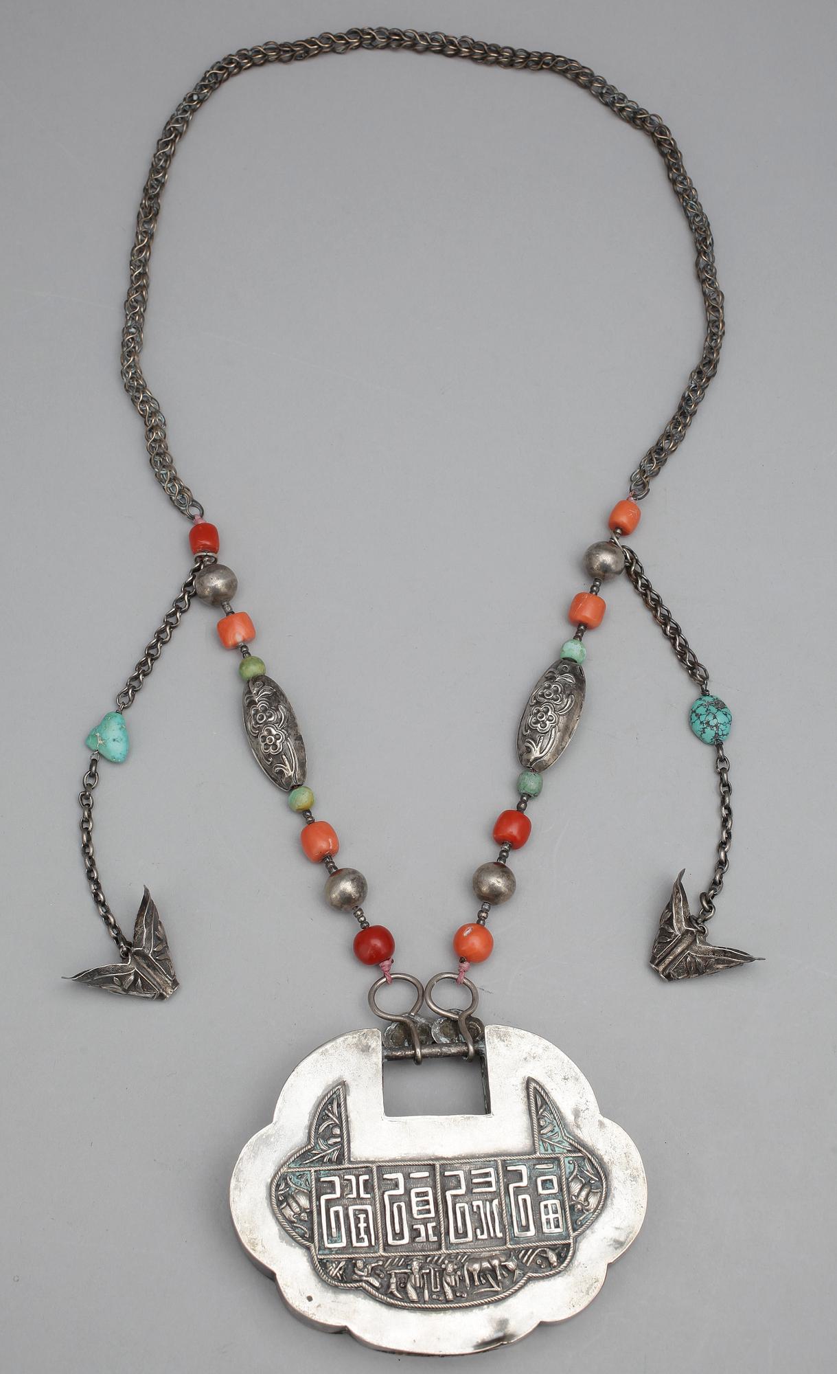 RÖKELSEKAR, vitmetall, orientalisk, 1900-tal.