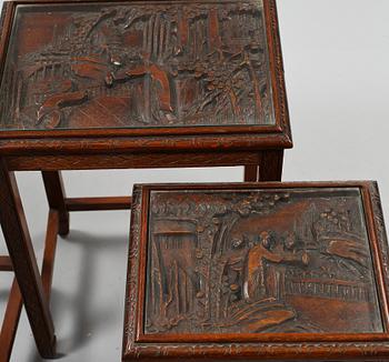 SATSBORD, 4 delar, Kina, 1900-tal.