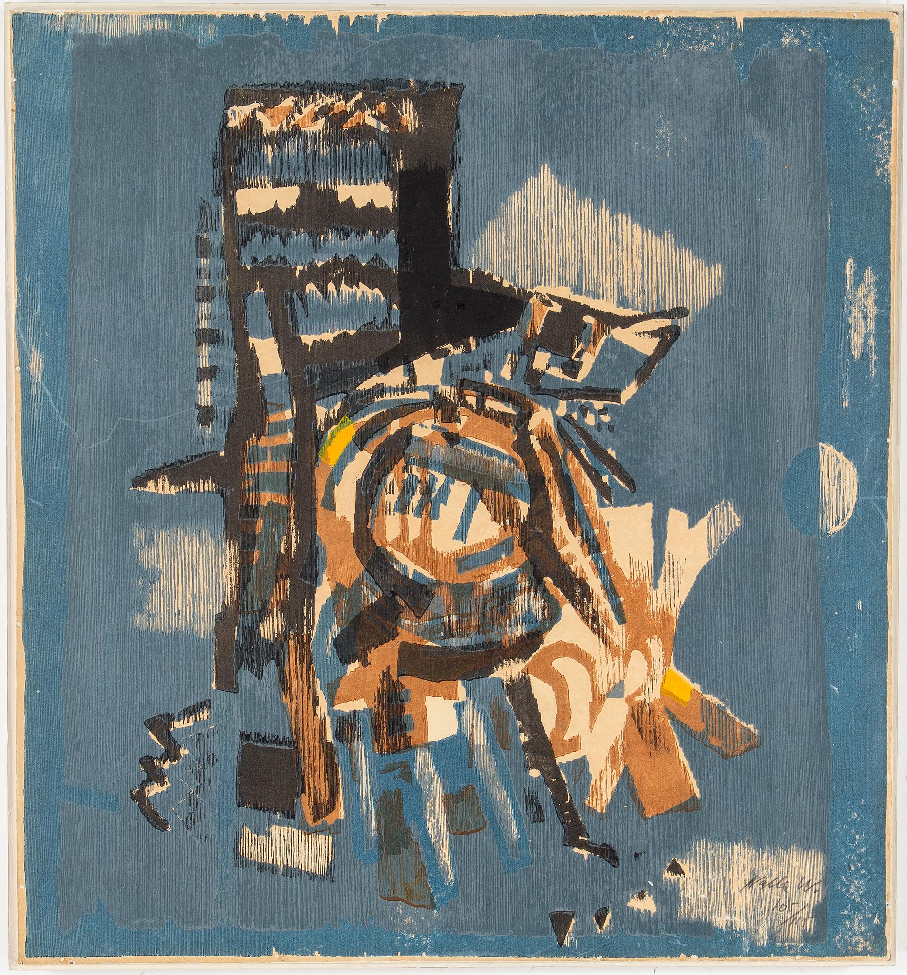 NALLE WERNER, träsnitt, signerad och numrerad 105/115.