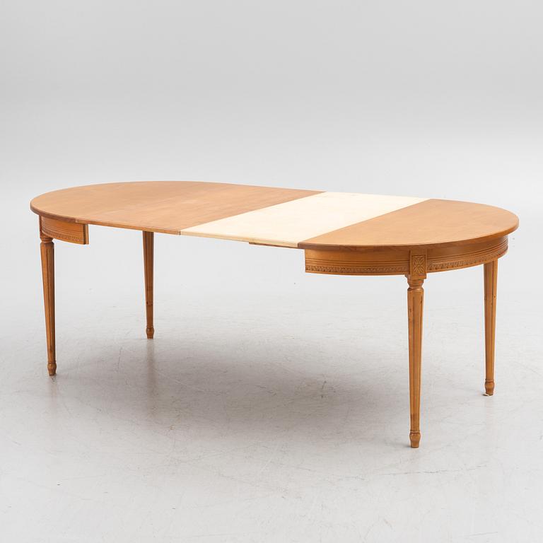 Dining set, 7 pieces, Gustavian style, including Taserud, Arvika, mid-20th Century.