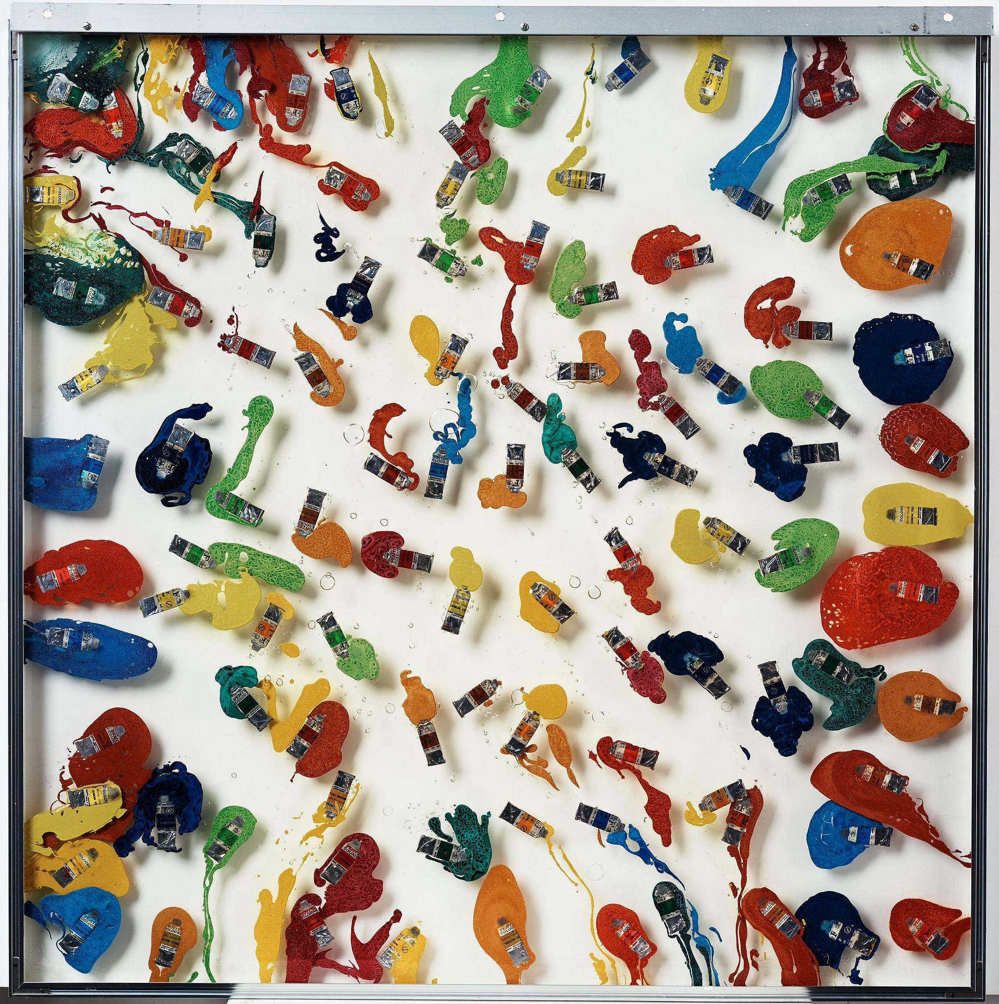Fernandez Arman, "Tubes de Couleurs Suedois".