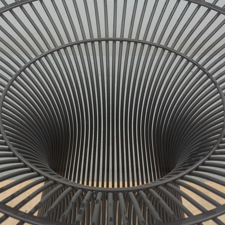 WARREN PLATNER, a glass top dining table.