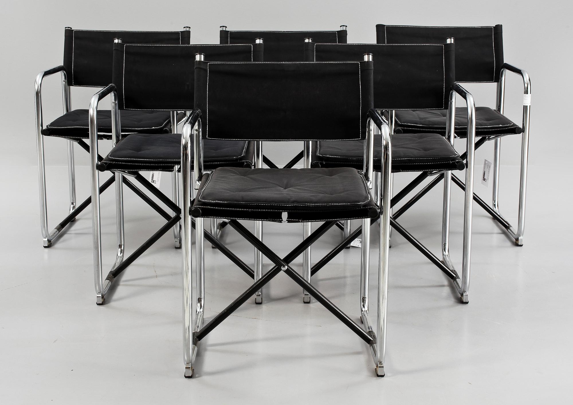 STOLAR, 6 st, "x75-2", Börge Lindau & Bo Lindekrantz, för Lammhults.