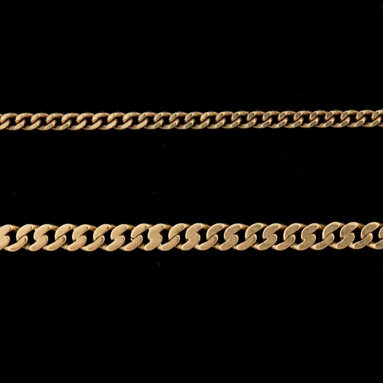 PARTI SMYCKEN, 9 delar, 18k guld. 1900-tal. Totalvikt 51,8g.