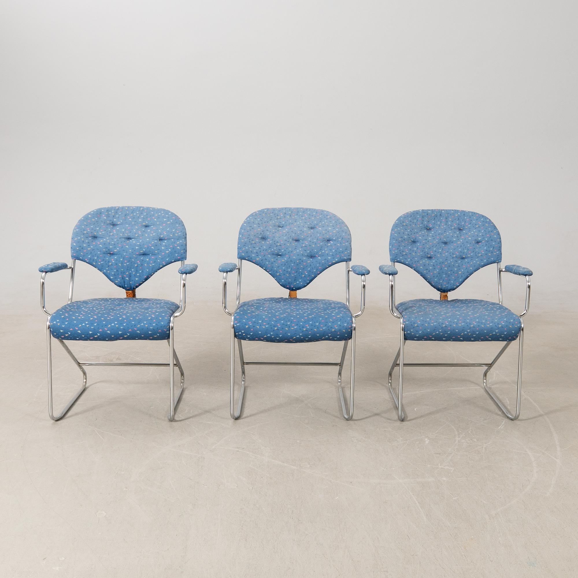 Sam Larsson, armchairs 5 pcs "Sam" for DUX late 20th century.