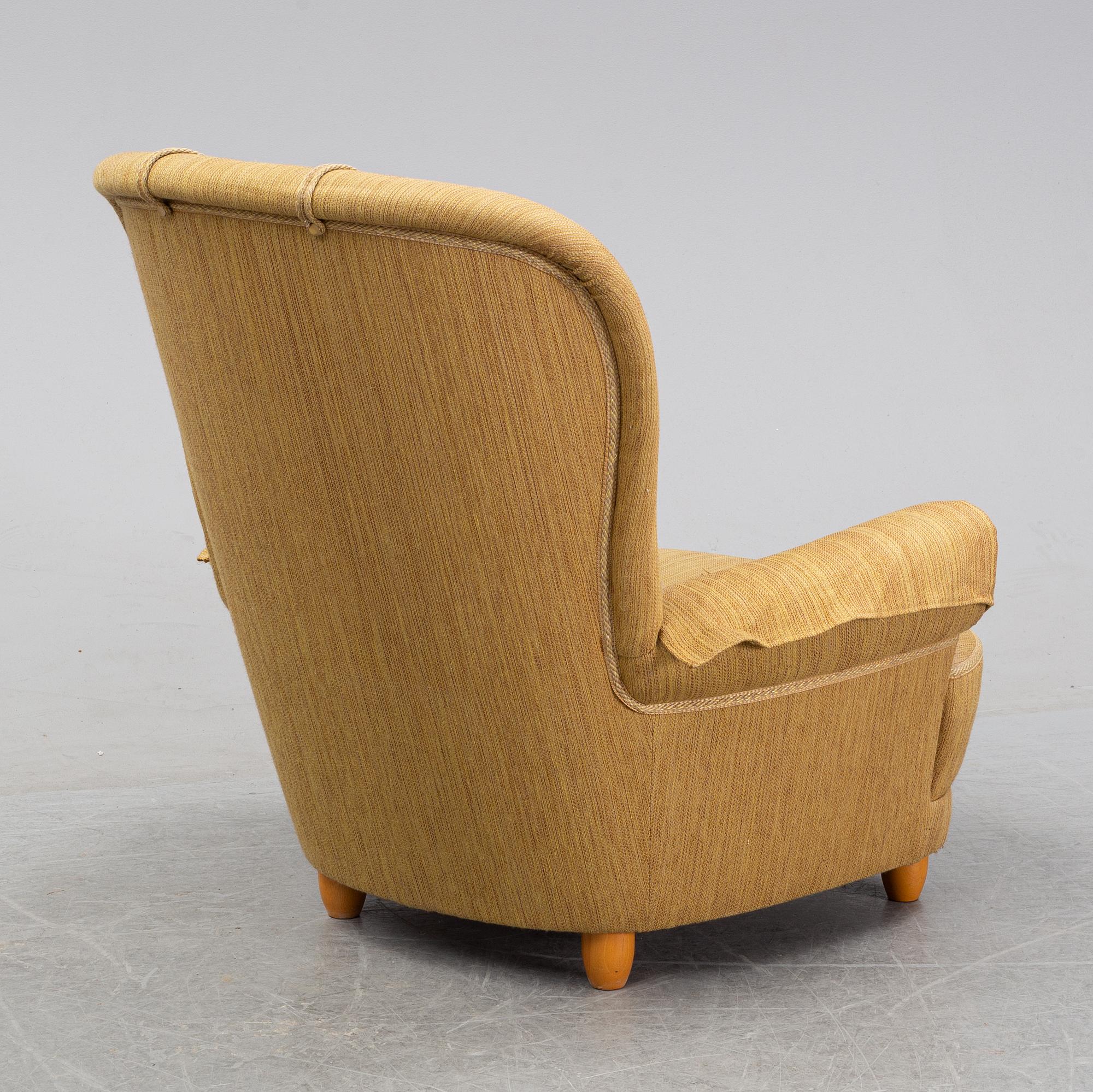 An easy chair by Carl Malmsten for OH Sjögren, second half of the 20th Century.