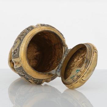 A Swedish Rococo silver-gilt snuff-box, mark of Johan Collin (Stockholm 1735-1759-).