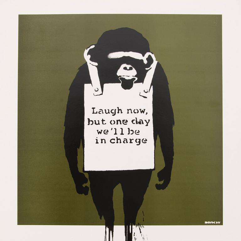 BANKSY, 12" EP with cover, DJDM (Danger Mouse), Laugh now / Keep it real, released 2008. Limited edition 0338/1000.