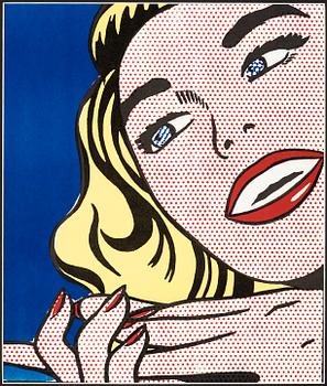 186. Roy Lichtenstein, "Girl" (regular edition), from: "1¢ Life".