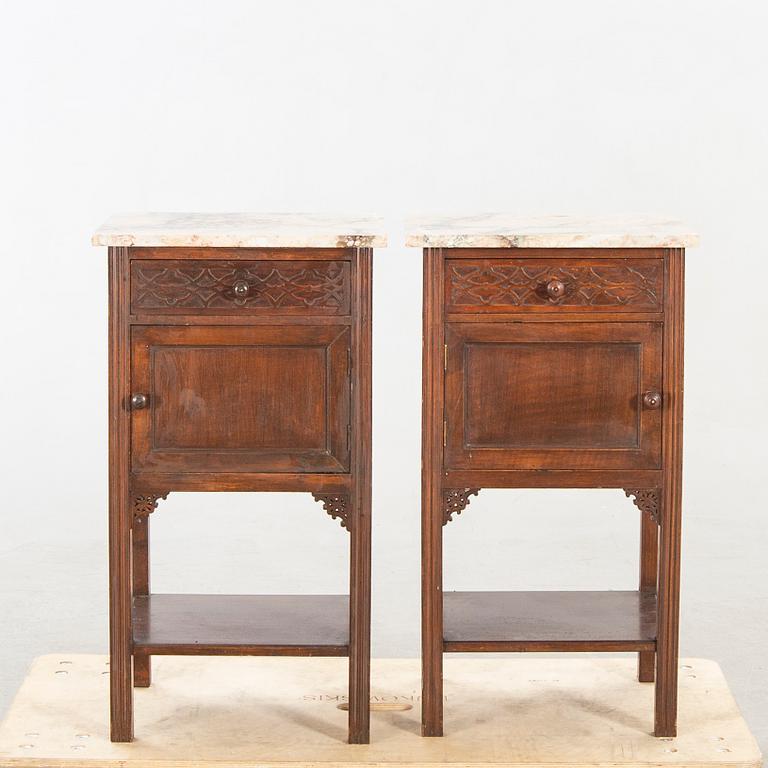 A pair of night stands first half of 20th century.