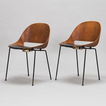 Leon Stynen, after, a pair of 1950s 'Combi' chairs manufactured by Sope Sopenkorpi Finland.