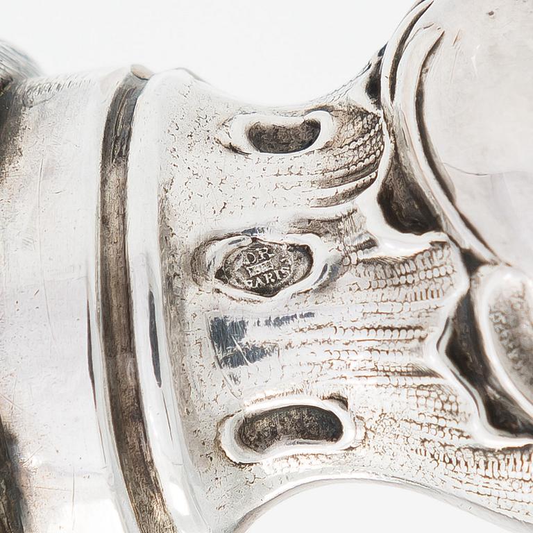 Eugène Doutre-Roussel, fiskserveringsbestick, silver, Paris, Frankrike 1900-talets början.