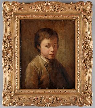 OKÄND KONSTNÄR, olja på förstärkt pannå, 1800-talets första hälft.