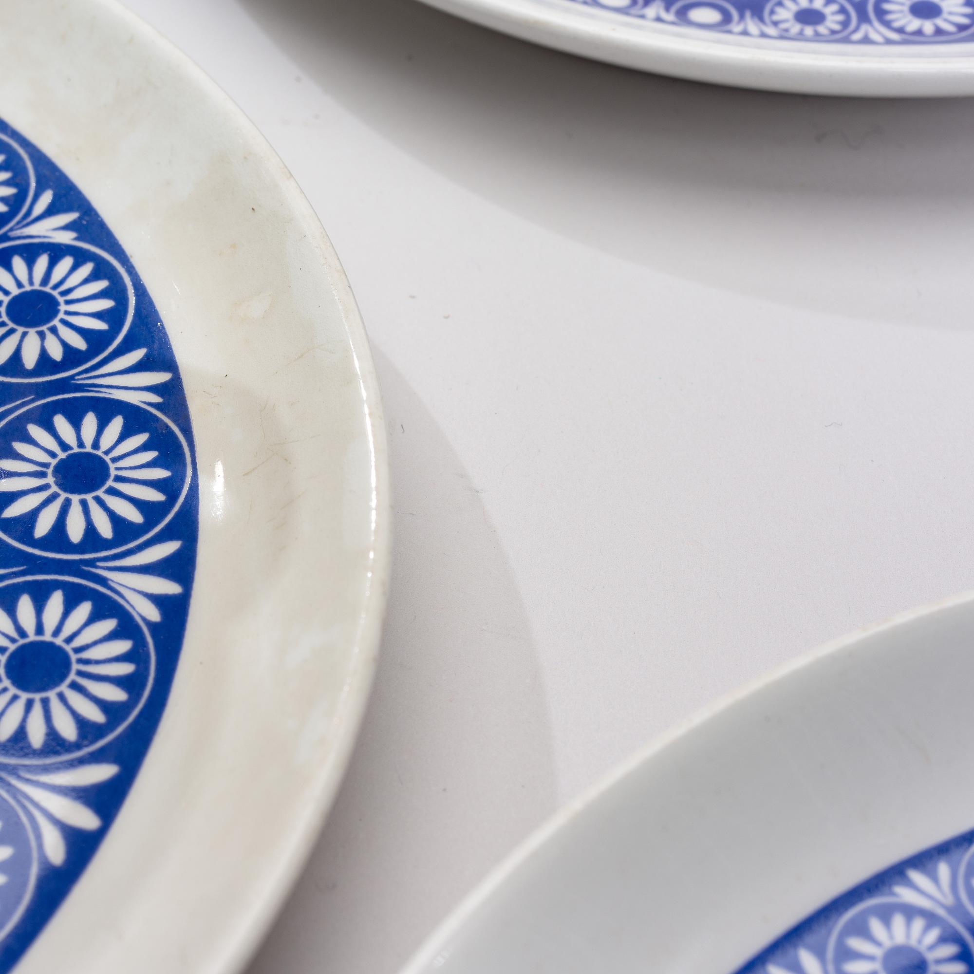 SERVISDELAR, 19 st, "Pikapala-astiat" (Frukostset), Arabia 1961-66.