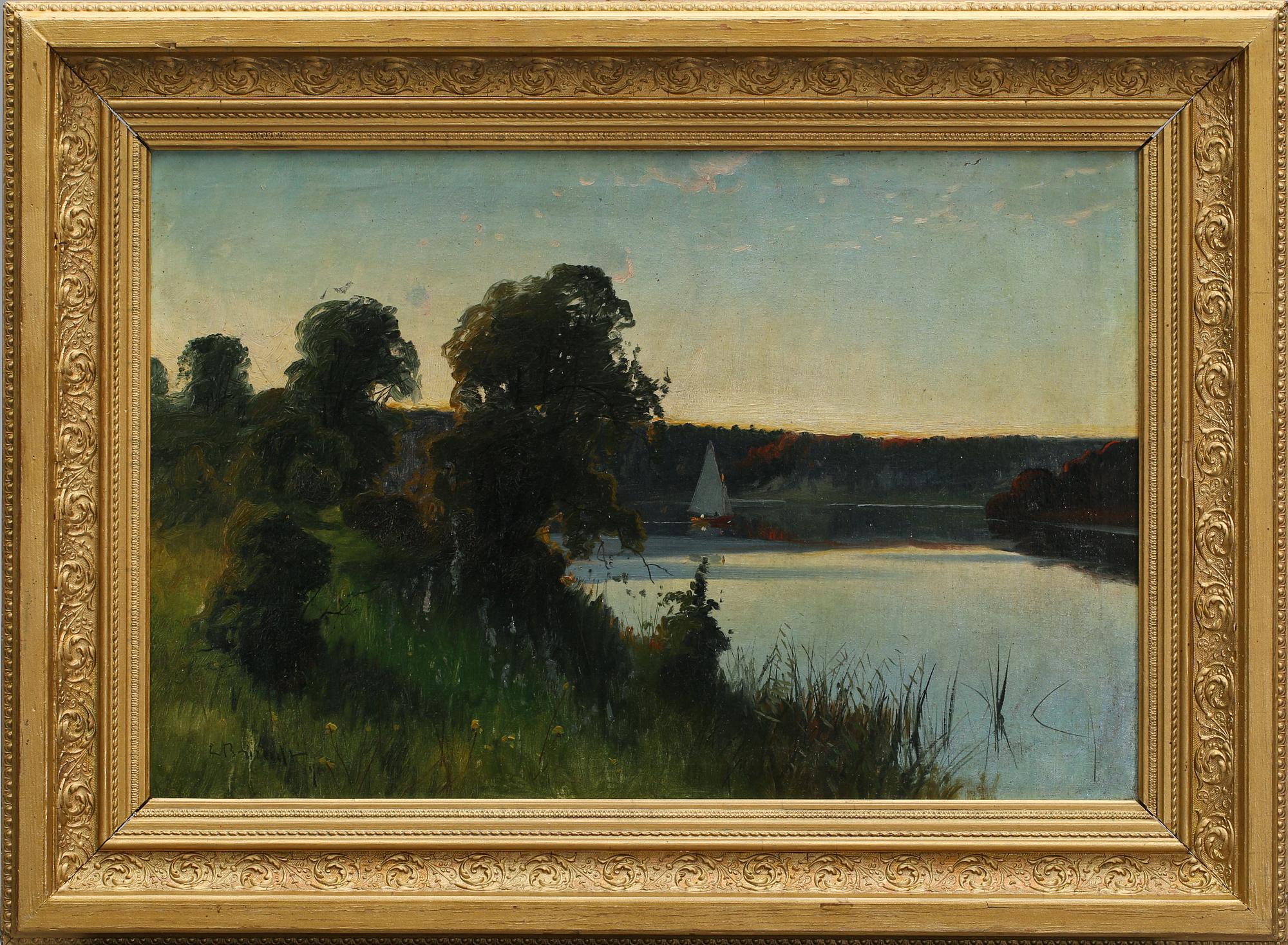 CARL BRANDT, olja på duk, signerad och daterad 1900.