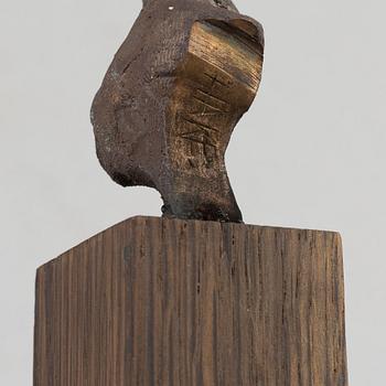 Claes Hake, skulptur, brons, signerad.